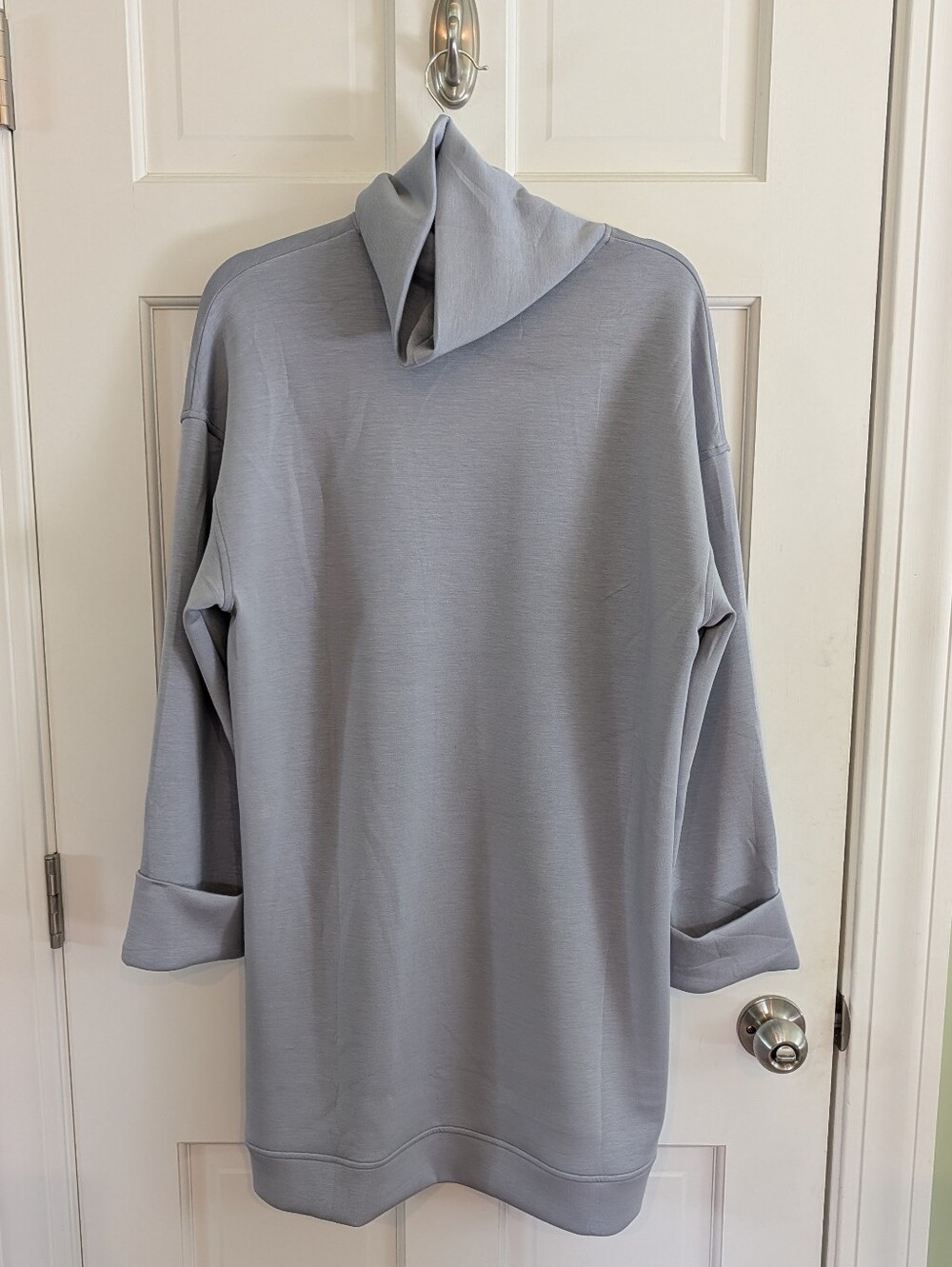 Spanx AirEssentials Turtleneck Dress Light Blue Size L